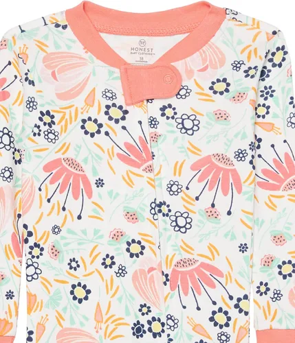 Vista 2 de HonestBaby Pijama de algodón orgánico con pies ajustados para bebé