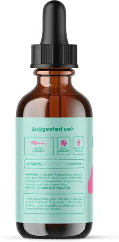 Vista 4 de JoySpring Gotas de vitamina D para niños pequeños para apoyar el crecimiento, los huesos y la salud inmunológica, suplementos de zinc para niños
