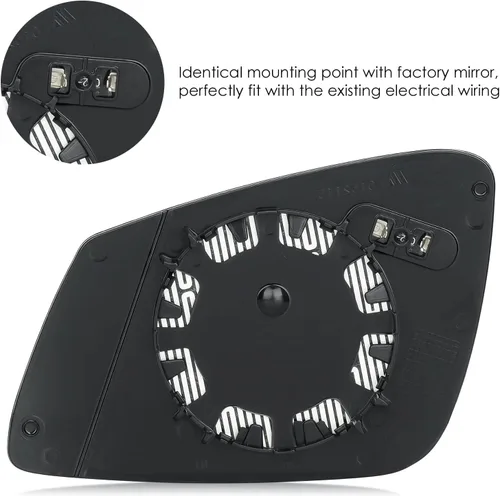 Vista 4 de Espejo retrovisor calefactable izquierdo y derecho para BMW 228i 320i 328i 330i 330i 335i 428i 430i 430i 435i 440i 535i 550i 640i i3 M2 M3 M4 M5 M6