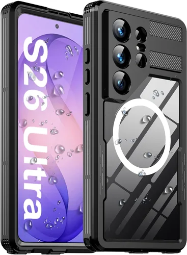 Vista 16 de Funda impermeable para Samsung Galaxy S23 Ultra, con protector de pantalla integrado, a prueba de polvo, a prueba de golpes, de cuerpo completo