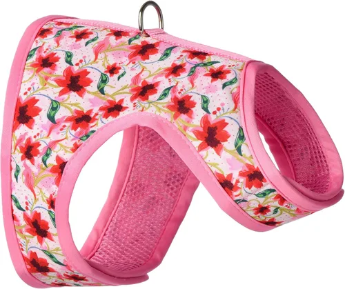 Vista 19 de Mile High Life Arnés para perro, chaleco floral de malla de aire para perros y gatos pequeños de 20 libras, fácil de poner, cierre fácil ajustable