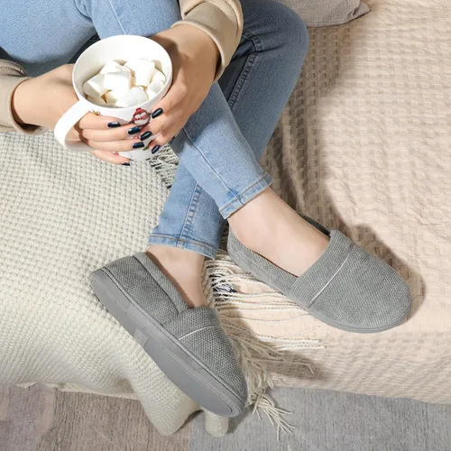 Vista 2 de ULTRAIDEAS Grace - Pantuflas para mujer con espalda cerrada, mocasines de espuma viscoelástica con suela de goma