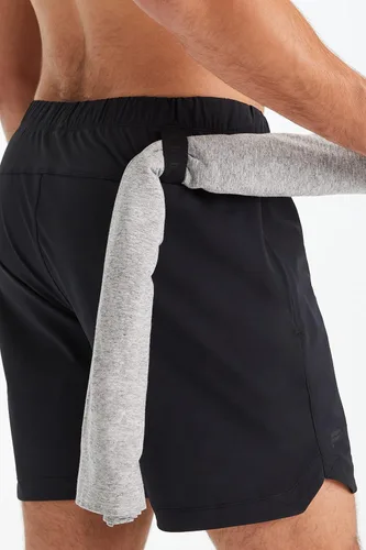 Vista 21 de Fabletics The One - Pantalón corto para hombre (forro), entrenamiento, natación, ligero, de secado rápido, bolsillo con cremallera, tejido elástico