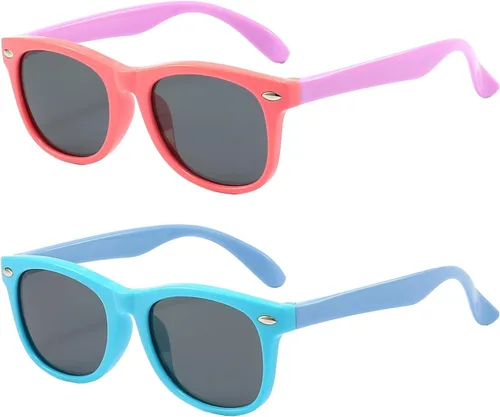 Vista 9 de FANNYGO Paquete de 3 lentes de sol polarizados para niños y niñas de 3 a 10 años Negro