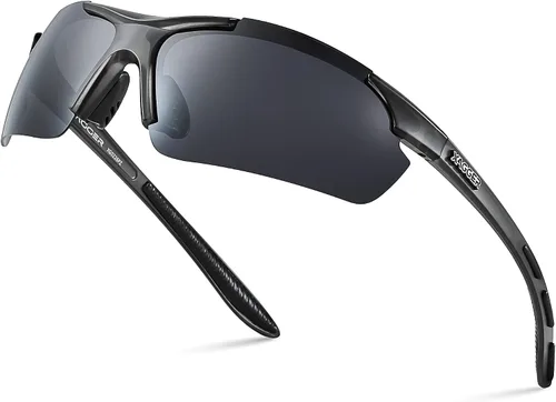 Vista 24 de Lentes de sol polarizados deportivos para hombres y mujeres, con diseño envolvente, UV400, para correr, béisbol, sóftbol, ciclismo, conducción