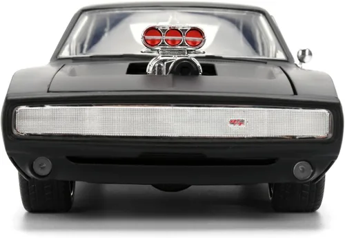 Vista 5 de Jada Fast & Furious 1:24 Dom's 1970 Dodge Charger R/T - Auto fundido a presión, juguetes para niños y adultos