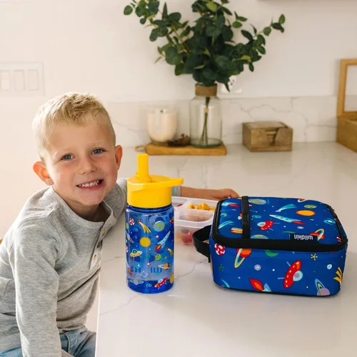 Vista 6 de Wildkin- Lonchera aislada para niños y niñas, tamaño perfecto para empaquetar aperitivos calientes o fríos para la escuela y los viajes, los Out of