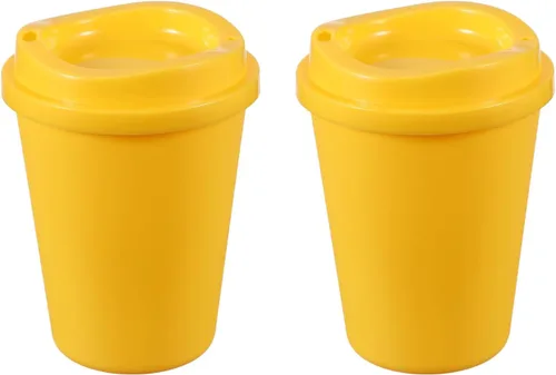 Vista 46 de uxcell 2 tazas reutilizables para café, 16 onzas, café de viaje, color azul Azul claro