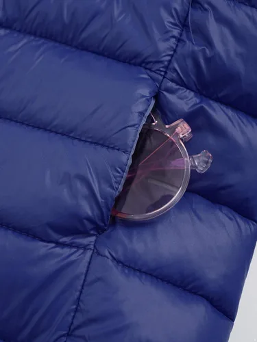 Vista 6 de Abrigo de invierno para niños y adolescentes, chaqueta acolchada de manga larga con capucha ultraligera