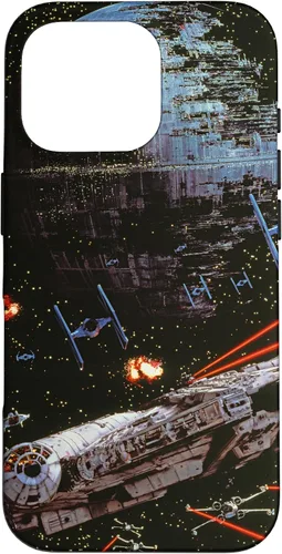Vista 20 de Star Wars Return of the Jedi Death Star II Battle - Carcasa negra para iPhone 17