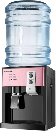 Vista 10 de Dispensador de enfriador de agua de carga superior, dispensador eléctrico de agua fría caliente de escritorio de 5 galones, agua hirviendo con Azul