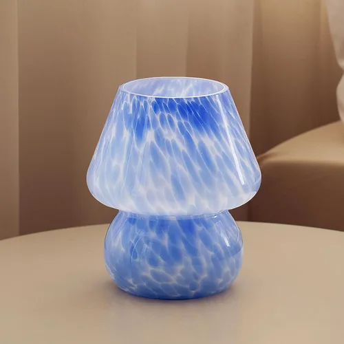 Vista 11 de Dawnwake Lámpara de mesa con forma de hongo para dormitorio, pequeña lámpara de noche de escritorio para sala de estar, decoración de hongos, lindas