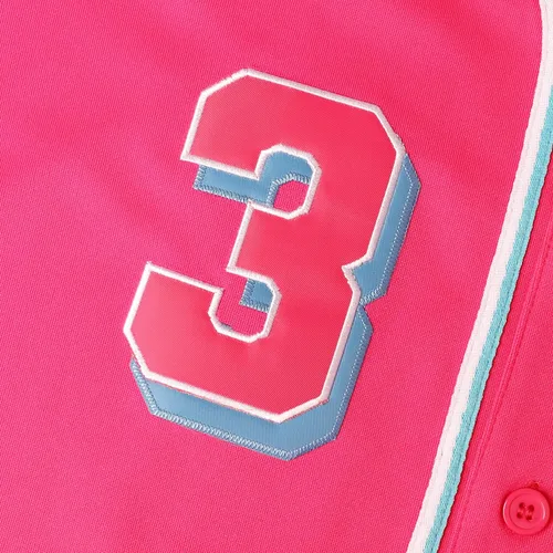 Vista 4 de Camiseta de béisbol rosa 3 para hombre, ropa deportiva cosida de hip hop de los años 90 para fiesta, blanco, negro, azul, S-3XL