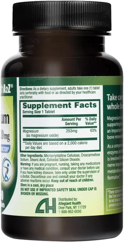 Vista 3 de HealthA2Z Wellness Óxido de magnesio 420 mg Apoyo óseo y muscular Suplemento dietético Paquete económico – 24 paquetes de 90 tabletas cada uno