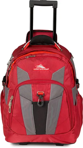 Vista 2 de High Sierra XBT mochila con ruedas Carmín/Línea Roja/Negro
