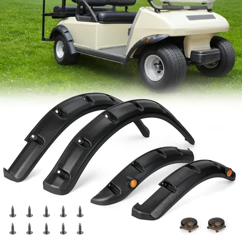 Vista 10 de 10L0L 4 guardabarros para carrito de golf, exactos para Yamaha G29 estándar y Drive 2007-2016, protectores de barro de plástico ABS resistentes a