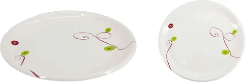 Vista 2 de UNIWARE Plato llano redondo, 11", 100% melamina, blanco