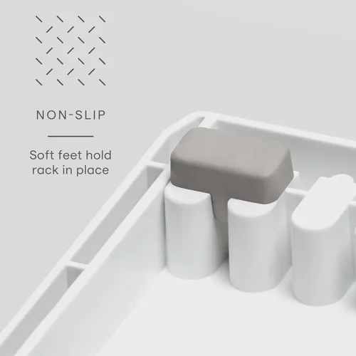Vista 3 de YouCopia StoreMore Estante para Utensilios de Cocina con Alambres Altos de Acero, Organizador Ajustable para Sartenes y Tapas para Almacenamiento