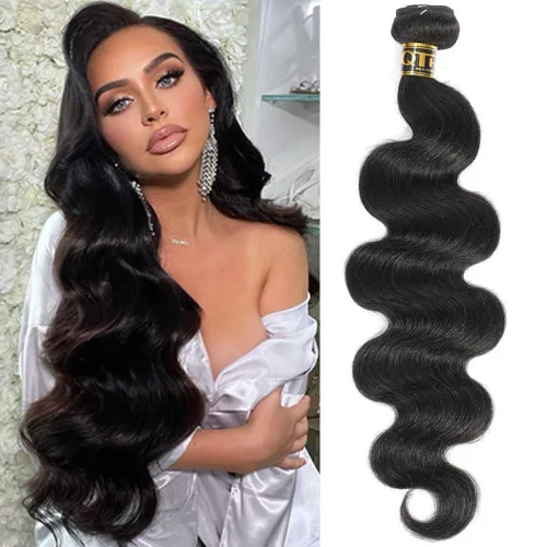 Vista 36 de QTHAIR Extensiones de cabello humano brasileño ondulado de grado 18A #613 con cierre de encaje HD 4x4