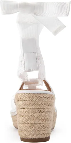 Vista 4 de Aerosoles Sandalia Scarlett Raffia de cuña para mujer