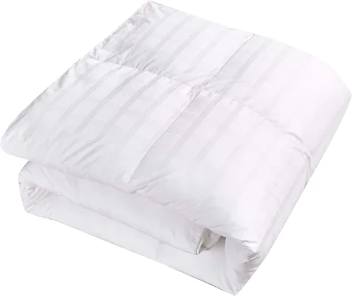 Vista 7 de Blue Ridge Home Fashions Lujoso edredón alternativo de plumón de 600 hilos, relleno de poliéster hipoalergénico, tamaño King, color blanco