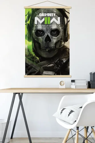 Vista 5 de Trends International Call of Duty: Modern Warfare 2 - Póster de pared de arte clave, 22.375 x 34 pulgadas, paquete de impresión premium y colgador