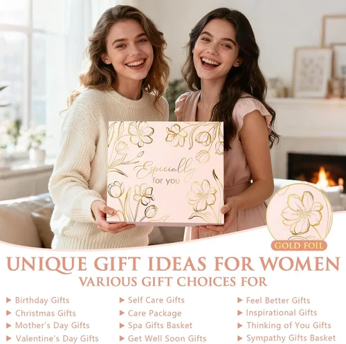 Vista 3 de Regalos de cumpleaños de Navidad para mujeres, paquete de cuidado personal Rosa