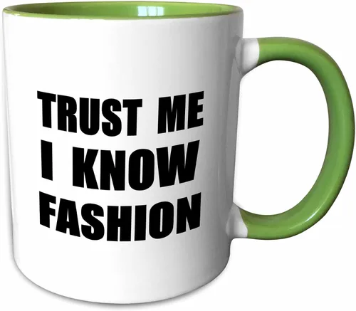 Vista 13 de 3dRose Trust Me I Know Fashion - Fun Fashionista And Designer Humor - Taza divertida, 11 onzas, color negro