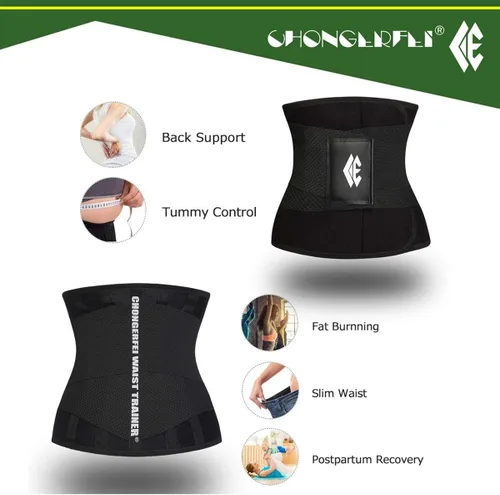 Vista 6 de Chongerfei - Moldeador reductor de cintura entrenador de cintura faja deportiva para mujer