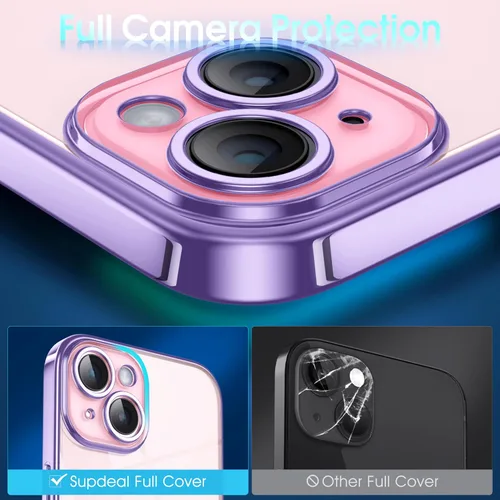 Vista 445 de Supdeal Funda cristalina transparente para iPhone 11, [No se amarillea] [Protección de la cámara] [Probado contra caídas de grado militar] Funda
