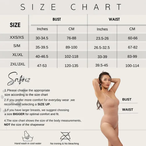 Vista 2 de SAFRIZ Body para mujer con control de abdomen, sin costuras, esculpiendo el cuerpo, camiseta sin mangas, tela dinámica de calidad (QDF)