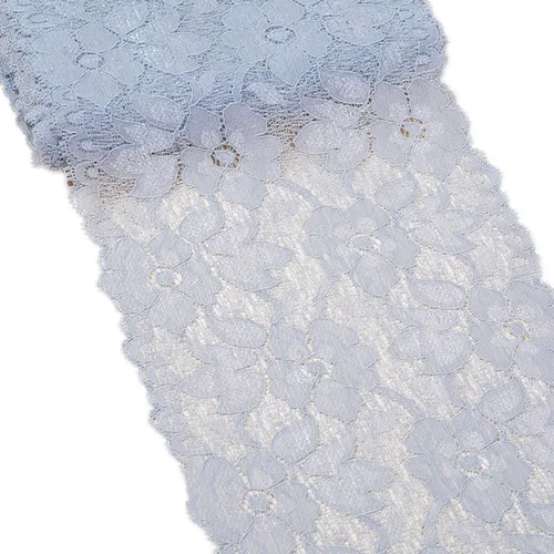 Vista 18 de MSCFTFB Cinta bordada de flores de encaje elástico de 5 yardas de ancho de 6.3 pulgadas de ancho para decoración de ropa, manualidades, boda, baby