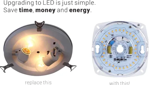 Vista 4 de Legental - Motor de luz LED regulable de 4 pulgadas, tamaño PCB, 5000 K, tamaño total, 17 W, 1200 lúmenes, 120 V, CRI80, kit de luz de actualización