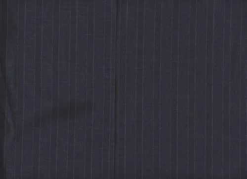 Vista 5 de Traje de rayas gris oscuro de 5 piezas con corbata plateada