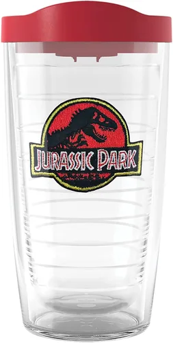 Vista 10 de Tervis Vaso aislado de doble pared con logotipo jurásico universal fabricado en Estados Unidos mantiene las bebidas frías y calientes, 10 onzas