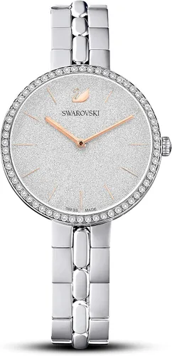 Vista 9 de Swarovski Cosmopolitan Crystal Watch, Clear Crystals, Rose Gold Tone Finish, Swiss Made, Part of The Cosmopolitan Watch Collection
