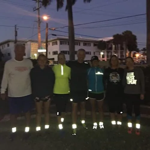 Vista 8 de Calcetines de ciclismo y running altamente reflectantes - Seguridad nocturna
