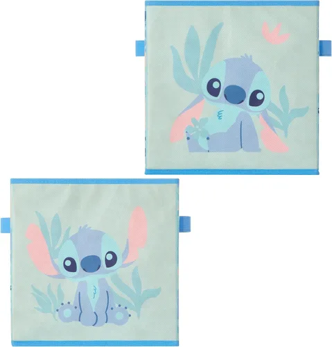 Vista 10 de Idea Nuova Baby Shark - Cubitos de almacenamiento plegables, juego de 2, 10 x 10 pulgadas, color azul y amarillo