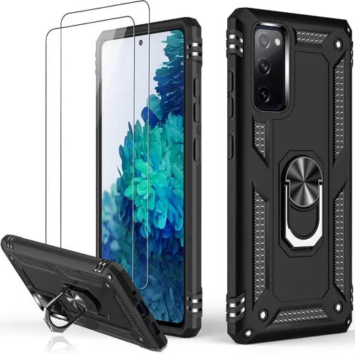 Vista 25 de LUMARKE Funda para Galaxy S8, pasa 16 pies, probada contra caídas con soporte de anillo magnético, compatible con soporte de montaje de automóvil