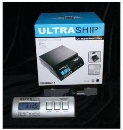 Vista 2 de My Weigh UltraShip - Báscula electrónica de 35 libras, color negro, azul