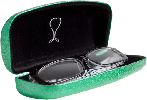Vista 36 de La original e impresionante caja de gafas de concha dura, para mujer, de Spunky Soul Recubierto por un suave brillo Paño de limpieza