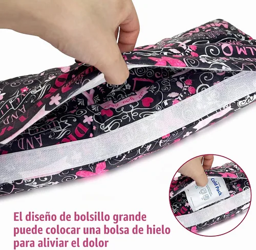 Vista 6 de Almohada para mastectomía, almohada para cinturón de seguridad post cirugía cardíaca, cojín para recuperación de histerectomía, recuperación de Negro