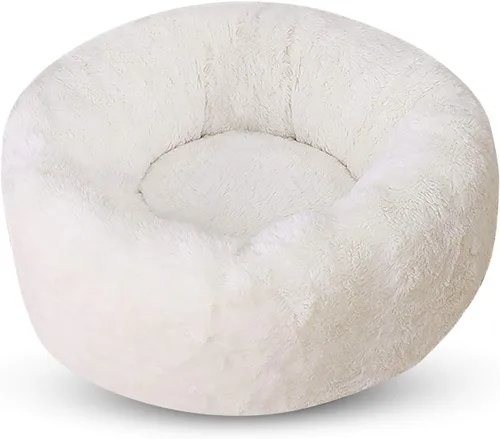 Vista 15 de PETCUTE Cama redonda para gatos, cama para mascotas, cama para mascotas, lavable a máquina