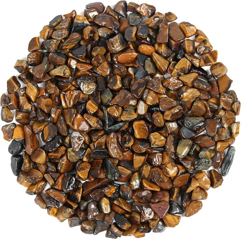Vista 15 de Chips de cristal de amazonita natural triturado de 1.1 libras, chips de cristales curativos a granel, piedras preciosas de cristal triturado