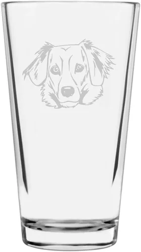 Vista 78 de Podenco Canario - Vaso de pinta de 16 onzas con temática de perro personalizado