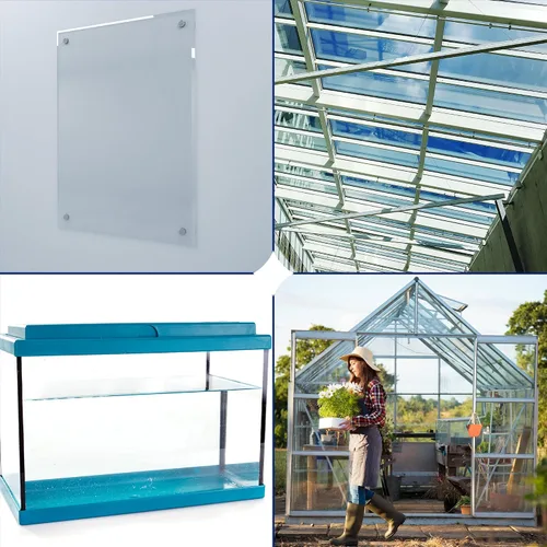 Vista 6 de KastLite Hoja de policarbonato transparente personalizada, hojas de plástico duro de 1/2 pulgada de grosor cortadas a medida, paneles transparentes