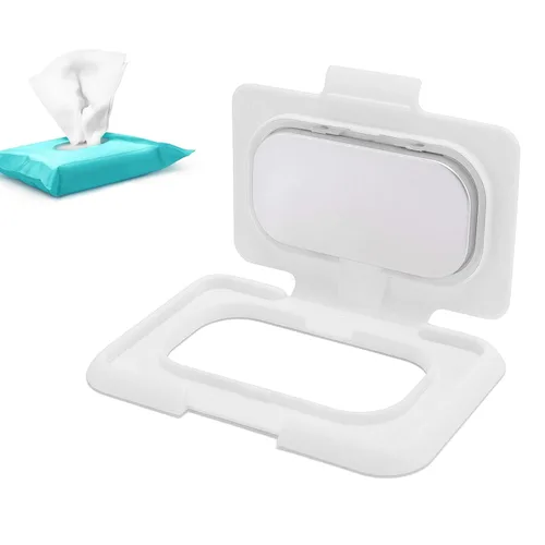 Vista 2 de Calentador de toallitas húmedas para bebés, calentador de toallitas USB portátil, calentador con luz nocturna integrada, acceso para el hogar