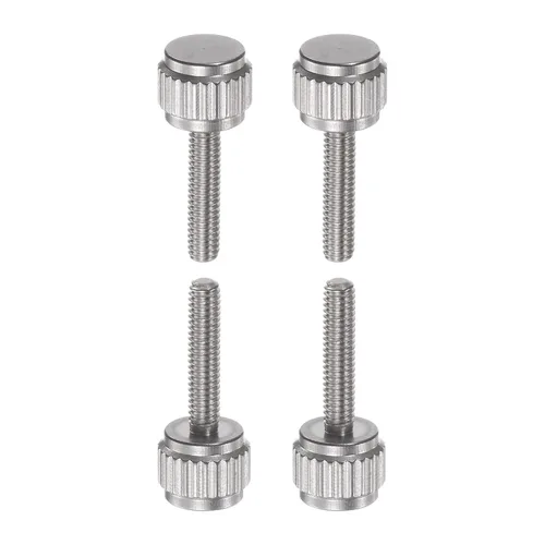 Vista 12 de HARFINGTON 4 pinzas Vernier tornillos de bloqueo M2x4mm cabeza plana redonda moleteada pulgar perilla pernos