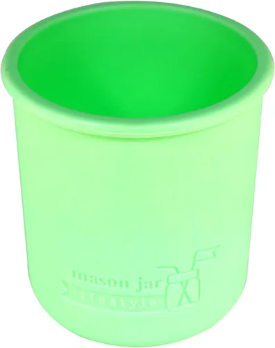 Vista 10 de Mason Jar Lifestyle Fundas de silicona de media pinta de boca regular de 8 onzas para proteger la pelota, Kerr, tarros de conservas acolchados