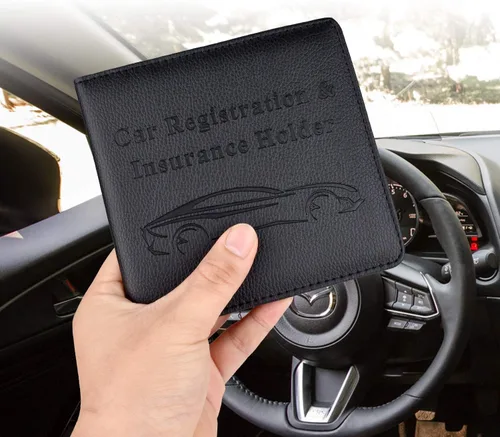 Vista 8 de Cacturism Soporte para registro y seguro de automóvil, guantera de vehículo, organizador de automóvil para hombres y mujeres, funda de accesorios